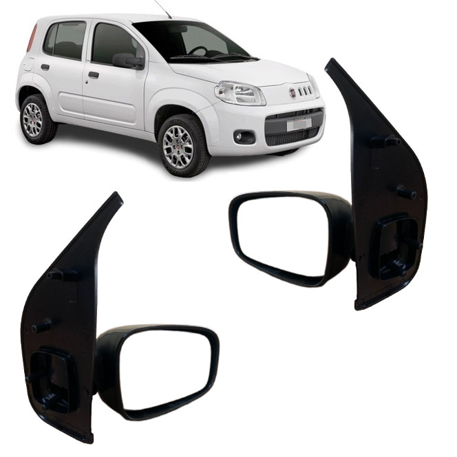 Retrovisor Uno Vivace 2010 2011 2012 2013 2014 2015 4 Portas Sem Controle