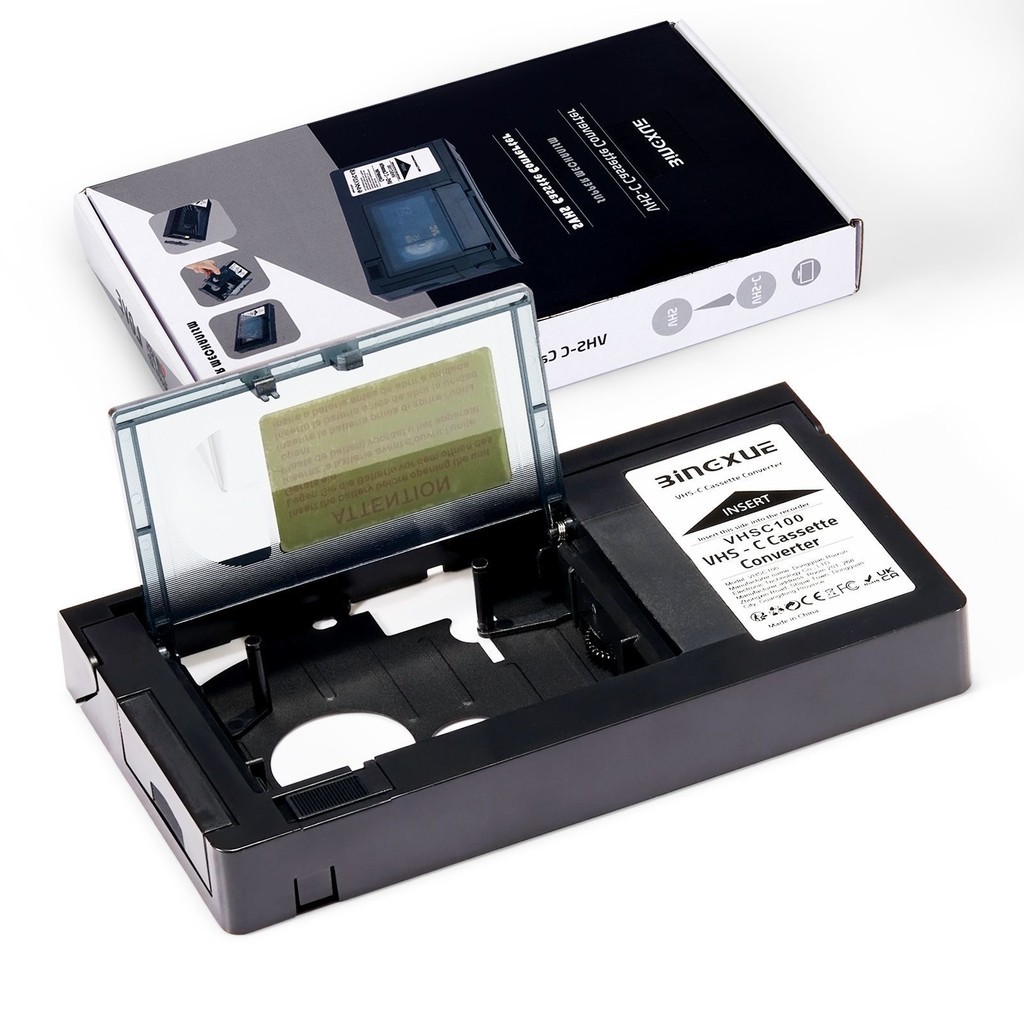 Adaptador De Cassete VHS-C Para Câmeras De Vídeo SVHS JVC RCA Panasonic Motorizado Não 8mm/MiniDV/Hi8 Fácil Instalação