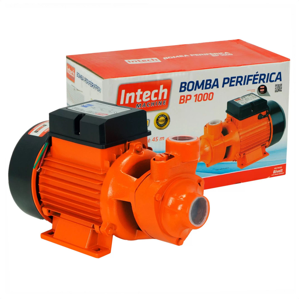 Bomba Periférica 1cv Intech Machine Bivolt 110v/220v Bp1000