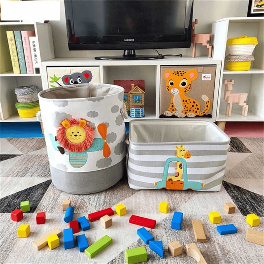 Cesto De Armazenamento De Roupas Suja Para Crianças Organizadora De Brinquedos Multiuso em Oferta na Shopee