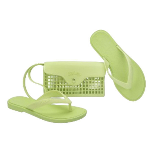 Kit Melissa + Bolsa Sun Aurora Verde 36060