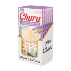 Petisco Gatos Churu Sabor Frango Camarão 24 Sachês - 336g