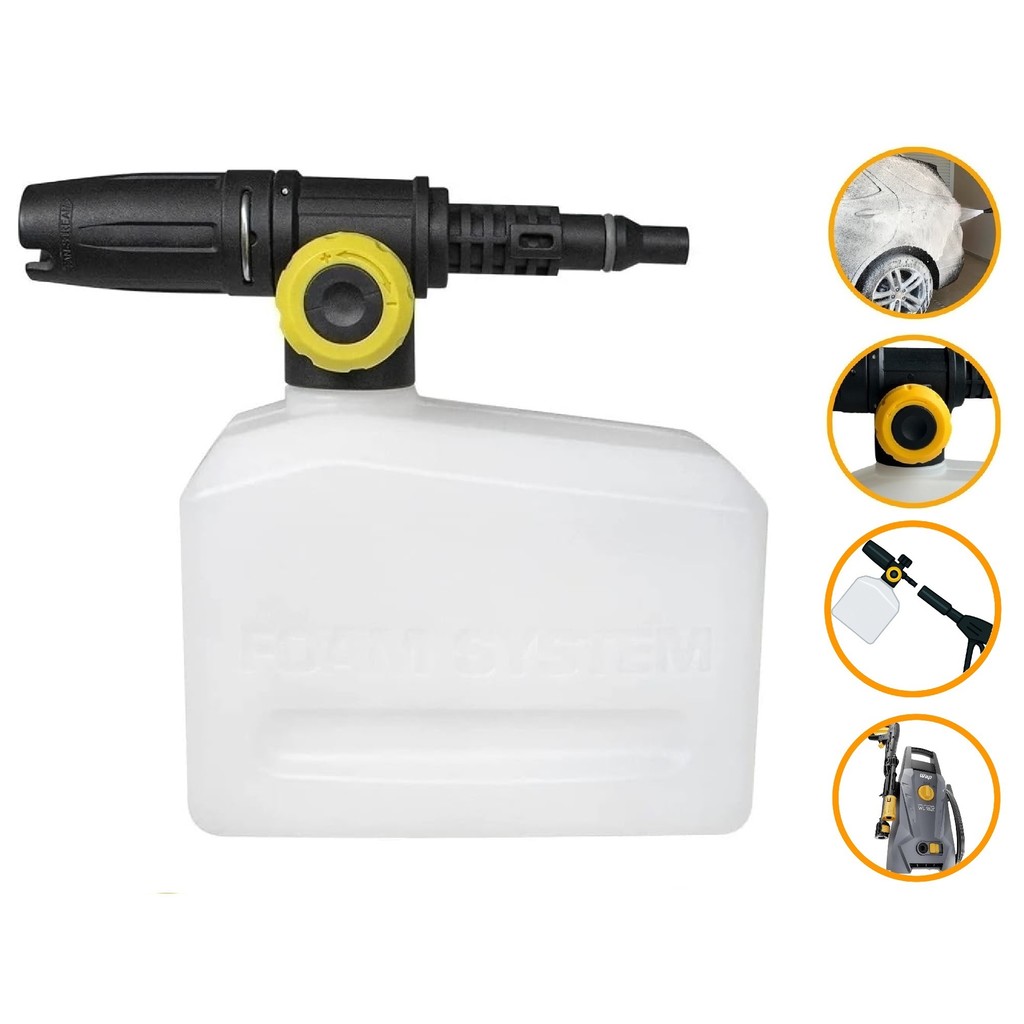 Canhão Espuma Snow Foam Difusor Aplicador Detergente Espuma Wap WL 1820 Lavadora Alta Pressão