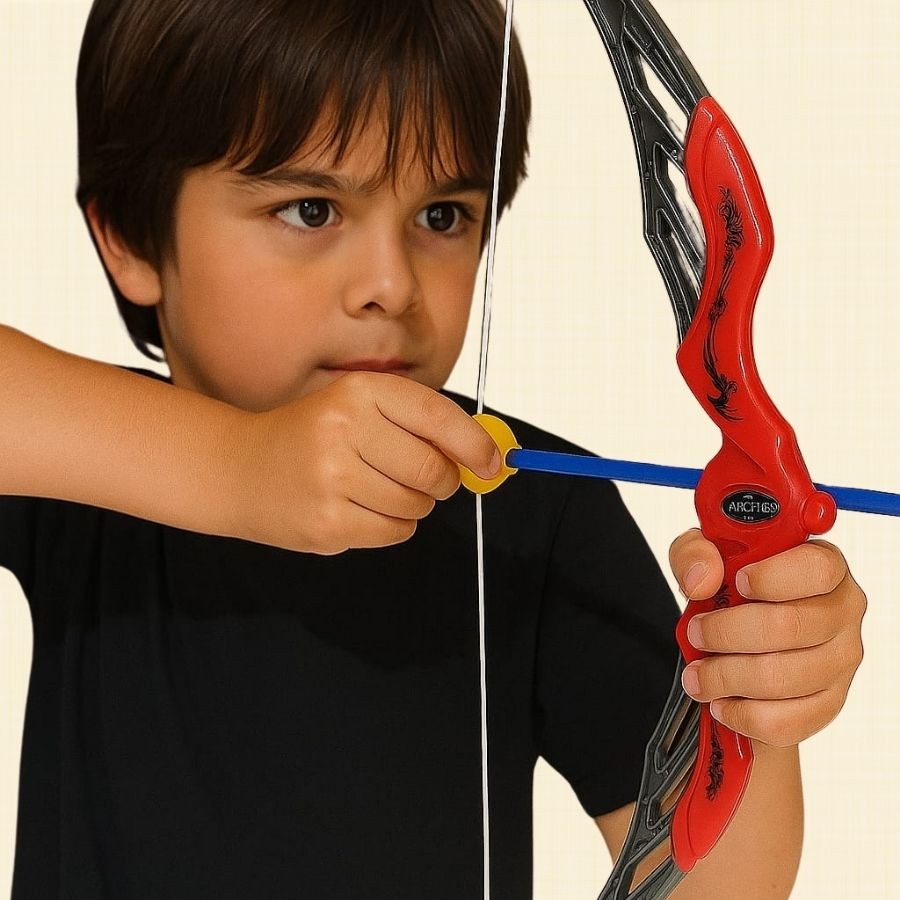 Arco E Flecha Arqueiro Flecha de Ventosa Lançador Brinquedo Esportivo Infantil