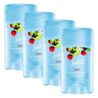 Kit 4 Desodorante Antitranspirante Secret Gel Frutas Vermelhas 45g em Oferta na Shopee