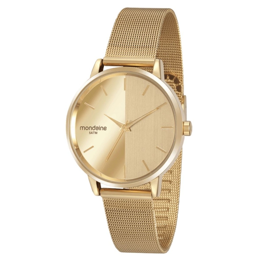 Relógio Mondaine Feminino Analógico Dourado em Oferta na Shopee