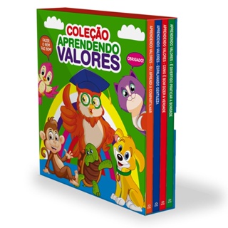 Coleção Aprendendo Valores - Box com 4 Livros em Oferta na Shopee