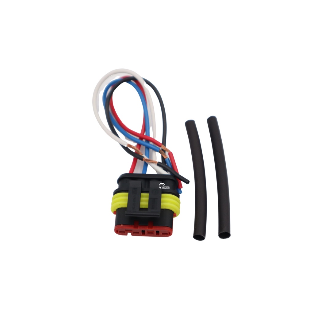 Conector Chicote Flange Bomba Bobina Sonda E Sensores 4 Vias Uno Palio Idea Siena Strada