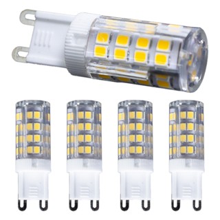 Kit 5 Lâmpadas Led Halopim G9 Para Lustres E Pendentes 5w 6000k