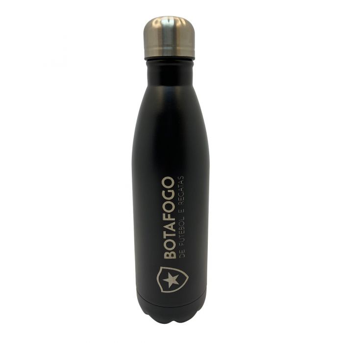 Garrafa Cantil Inox Botafogo Preta 750 ML