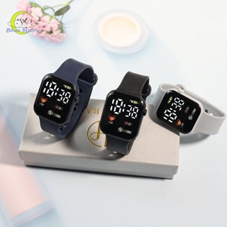 Relógio Smartwatch Eletrônico LED Electronic Fashion Casual Student Square À Prova D