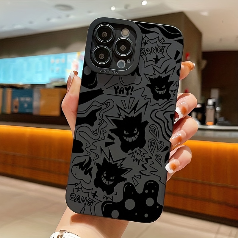 Haunter Pokemon Capa De Silicone Para iPhone 15 Pro Max 11 12 13 14 XR X XS 7 8 Plus SE 2020 7plus 8plus Traseira Anti-Impacto