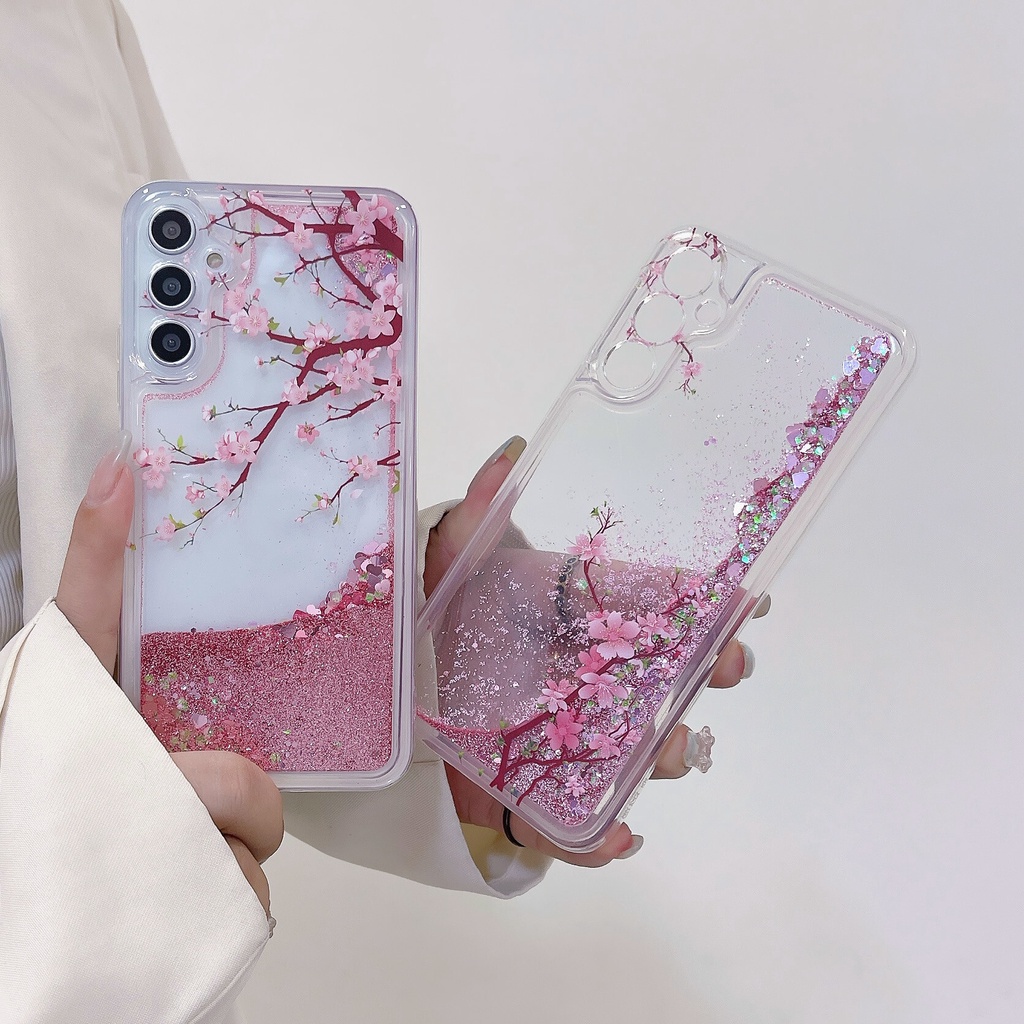 Samsung Galaxy A17 A37 A57 A56 A16 A36 A06 A15 A35 A55 A14 A34 A54 A05S Móvel Areia Movediça Capa De Telefone Silicone