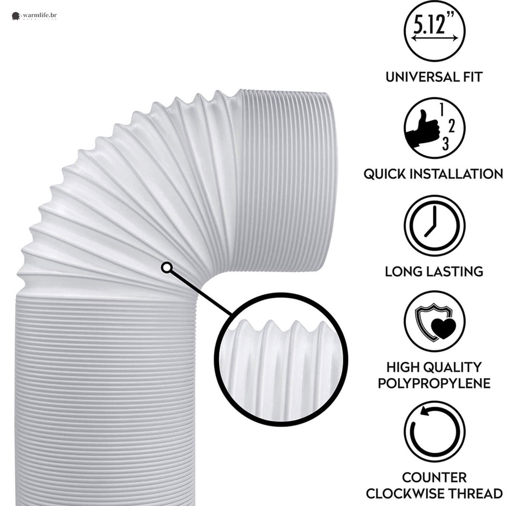 Ar Condicionado Tubo De Sucção Portátil Diâmetro De 13/15cm Universal De Substituição em Oferta na Shopee