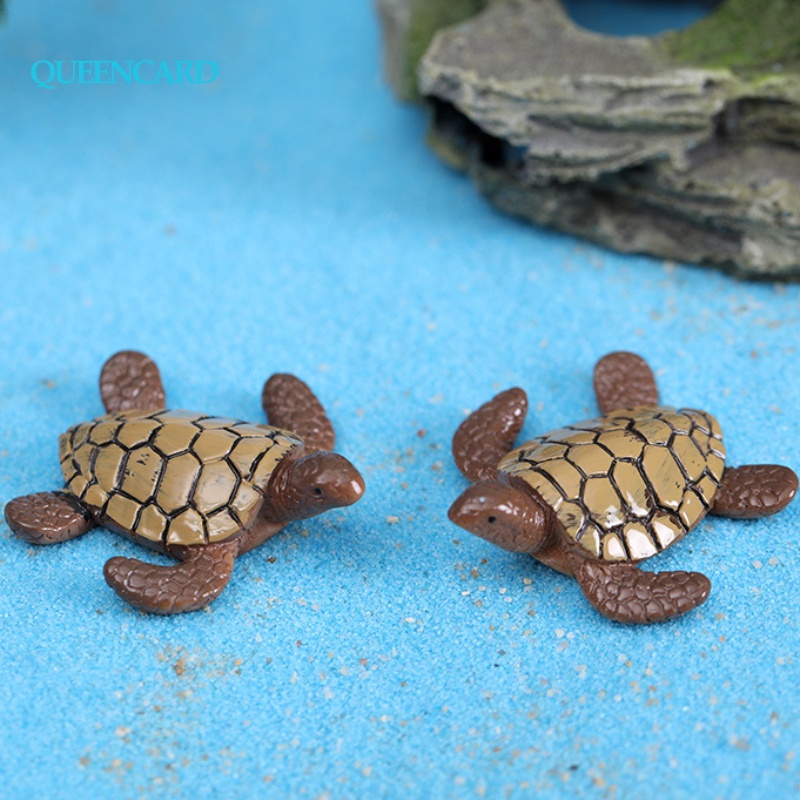 2pcs Simulação 2pcs Pequena Resina De Tartaruga Artesanato Micro Paisagismo Jardinagem Varanda Flor em Oferta na Shopee