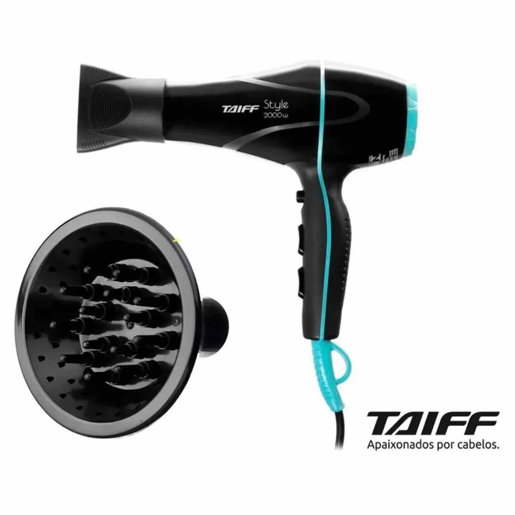 Secador E Difusor Cachos Taiff Style Profissional 2000w 220V