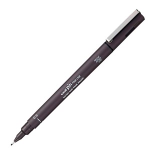 Caneta Nankin Uni Pin fine line 0.5 Preto Mitsubishi