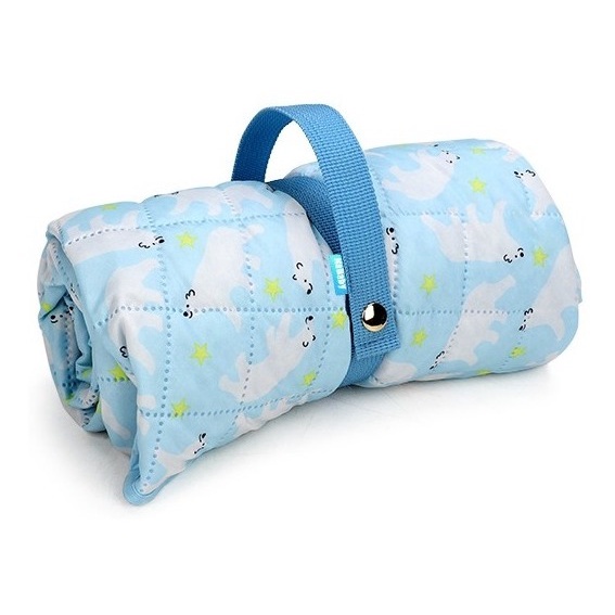 Tapete Passeio Redondo Kababy Azul Claro Kababy - Mom & Baby