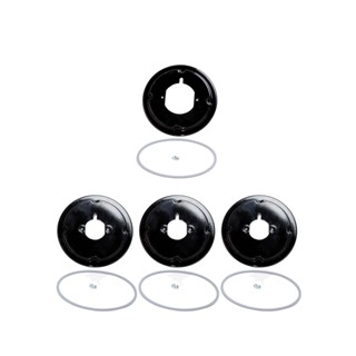 Kit 4 Base Trempe + Parafusos Fogão Atlas Utop Glass 4 Bocas