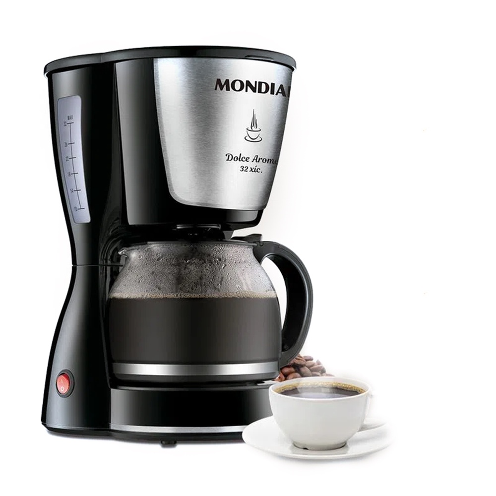 Cafeteira Elétrica Dolce Arome Inox Preto C-32 32X 220V Mondial em Oferta na Shopee