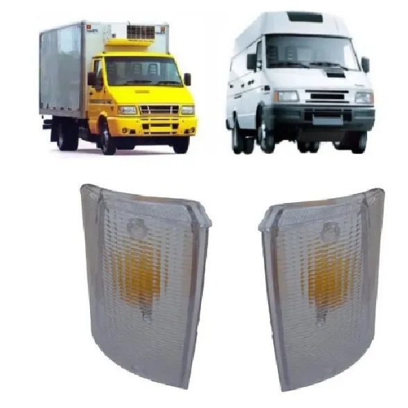 Par Lente Seta Dianteira Iveco Daily 97 98 Até 2007 Cristal