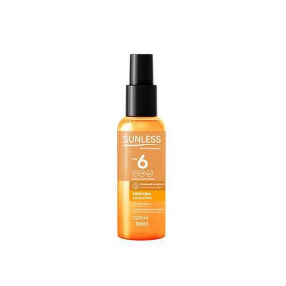 Óleo Bronzeador Cenoura Fps6 Sunless Farmax