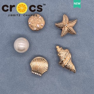 jibbit cross Sapato de crocodilo Fivela Acessórios para Sapatos Metal Ocean Series Conch Shell Metal Decorativo de Alta Qualidade Fivela