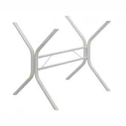 Base de Aço para Mesa de 140x75 Cabo Frio Liso Branco Teixeira