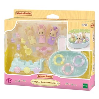 Sylvanian Families Conjunto Hora Do Banho Trigêmeos Epoch 5707