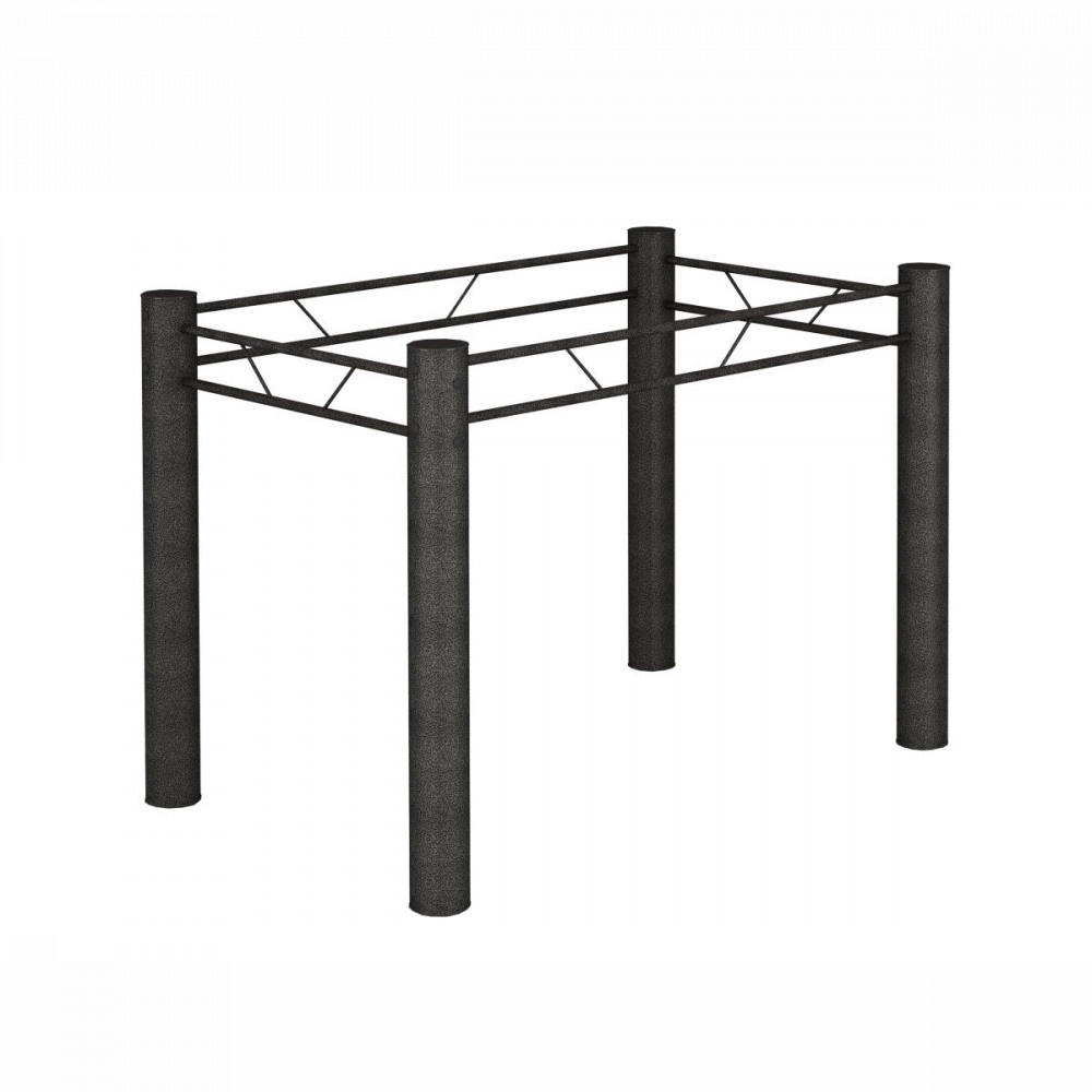 Base para Mesa de 140x75 Paris Martelado Grafite Teixeira em Oferta na Shopee