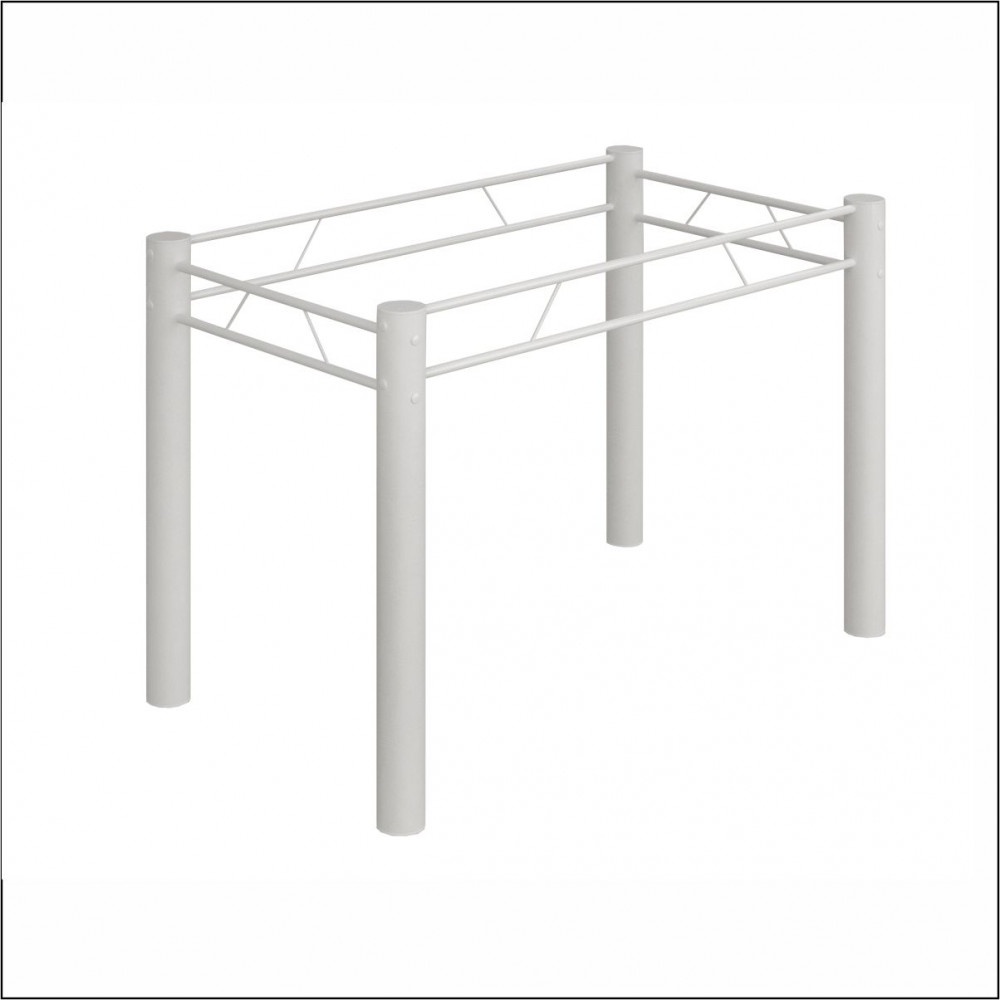 Base para Mesa de 120x75 Paris Liso Branco Teixeira em Oferta na Shopee