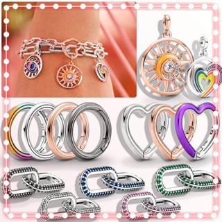 mesmo estilo Pulseira De Prata Esterlina Authentic ME Estilo Love Word Pave Com Elo Duplo/Pandor & amp ; Colar Jóias