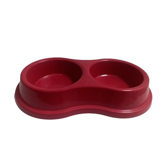 Comedouro Duplo Four Plastc de Ração para Cães e Gatos em Oferta na Shopee