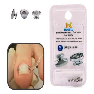 Botao Lingual Concavo Colagem Ortodontia Podologia 10uni em Oferta na Shopee