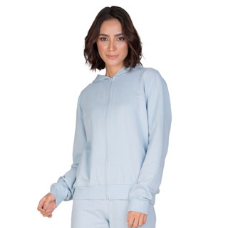 Jaqueta Com Capuz Básica Select Azul