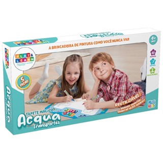 Tapete Mágico Acqua Play e Learn Transportes 63.5x38cm Multikids - BR1746