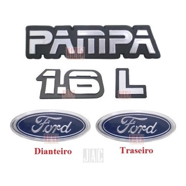 Kit Emblemas Pampa 1.6 L - 1987 À 1997 - Modelo Original em Oferta na Shopee