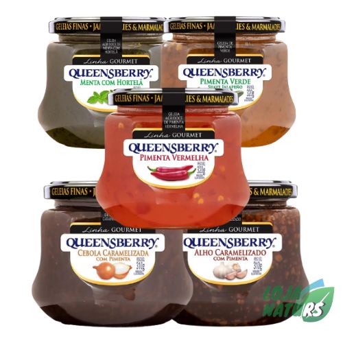 KIT 1 Geleia Agridoce + 1 Molho Agridoce Caramelizado Gourmet Sem Glúten - Queensberry