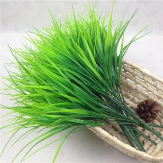 flor artificial folha verde buque de capim para casa ou festa