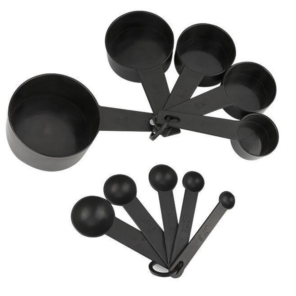 JOGO DE MEDIDOR PLASTICO - 10 PCS COLHER/XICARA Ke Home