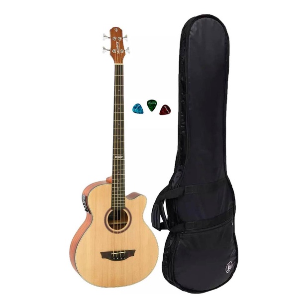 Baixolao Eletroacustico Strinberg Sb240c Ns 4 Cordas + Capa em Oferta na Shopee