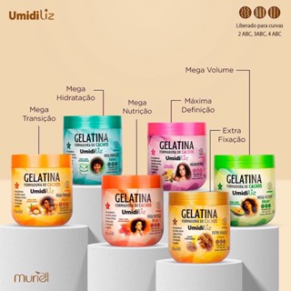 GELATINA FORMADORA DE CACHOS UMIDILIZ 500G MURIEL