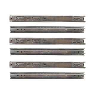 Kit 6 Corrediça Trilho Telescópica Zincada 35cm 350mm para Gaveta 3 Pares