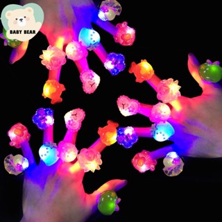 1Pc Anel De Borracha LED Brilhante animal Macio (Cor E Estilo Aleatório)