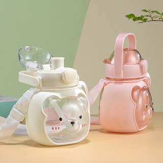 Garrafa de Água de 900ML Grande Capacidade Portátil À Prova D