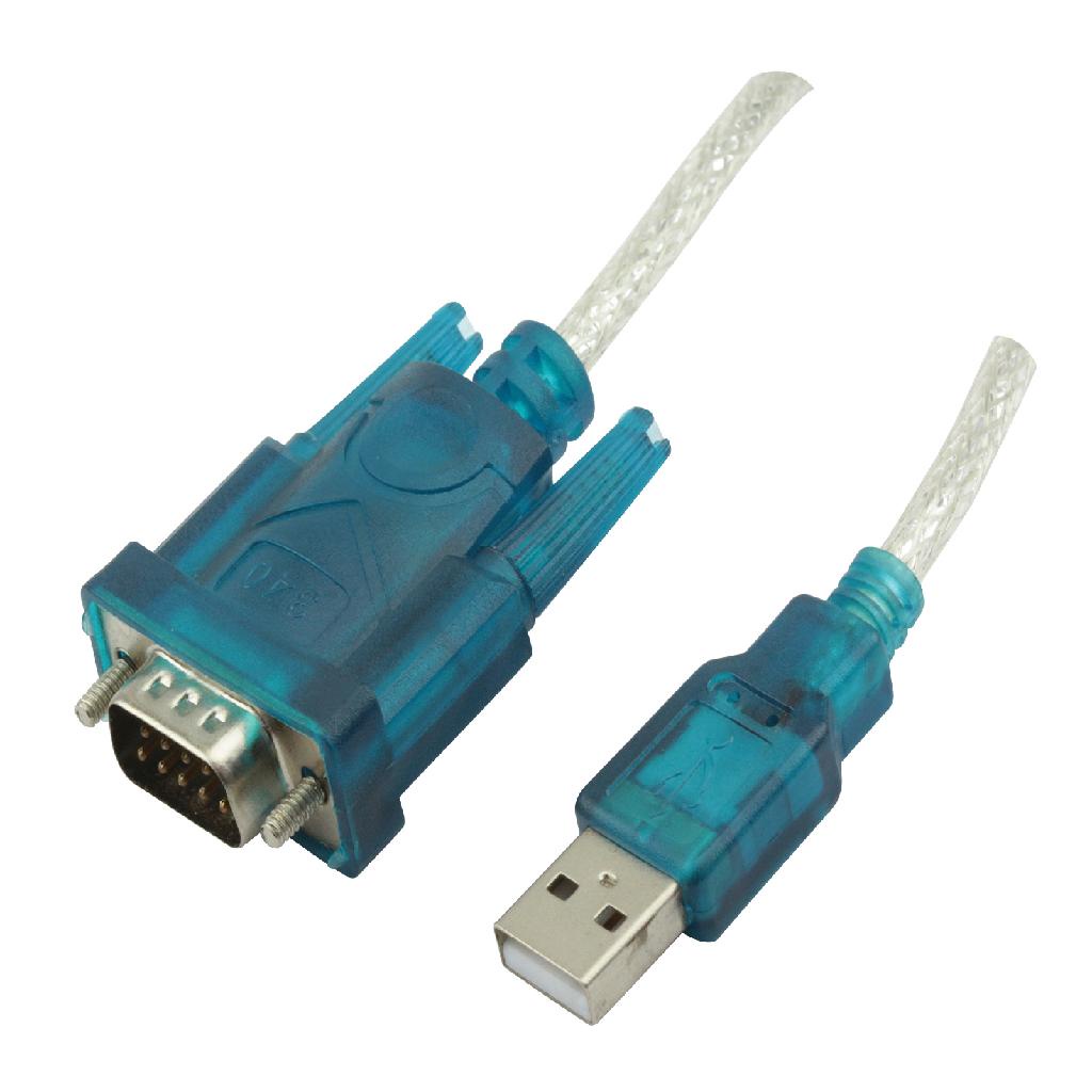 Cabo Conversor Porta Serial Rs232 Usb Azul Vga Macho 70cm