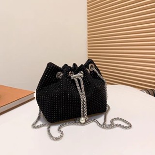 Bolsa de Strass/ Brilho com alça de Corrente Transversal YIHAN
