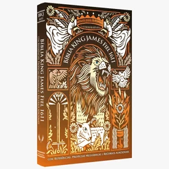 Bíblia King James 1611 | Letra Normal | Brochura | Leão Rei