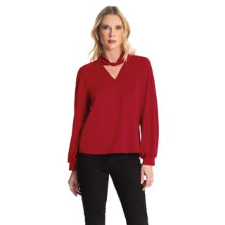Blusa Manga Longa Rovitex Vermelho