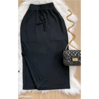 Saia Jogger Midi moletom moda evangelica. em Oferta na Shopee